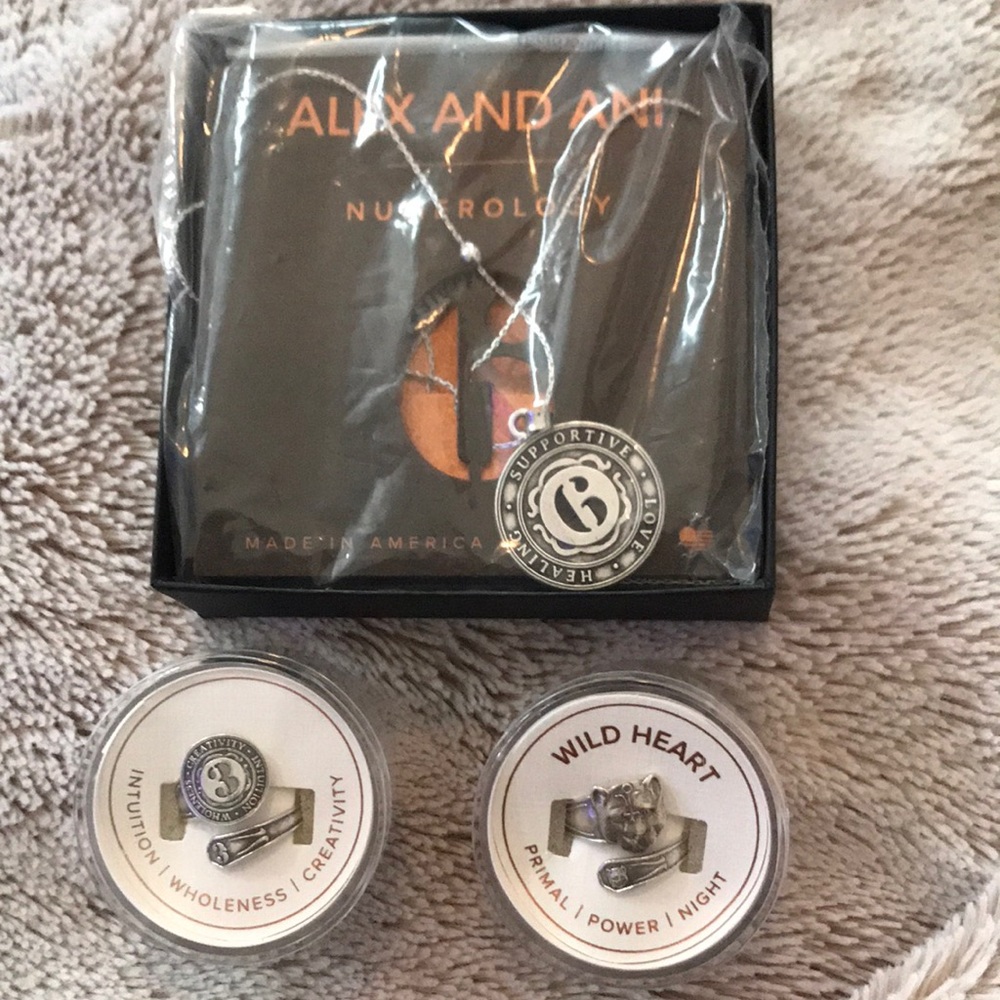 Alex and ani ring and necklace bundle